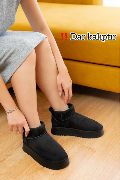 Women's Boots Women's Shoes Fur Inside Boots Thick Soled Boots Model