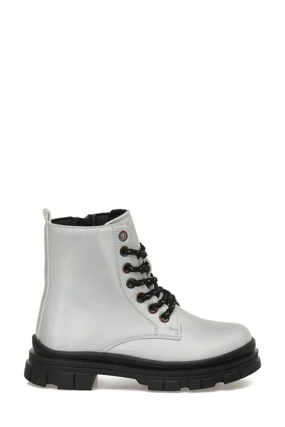 Zesy.P5Pr Silver Girl's Biker Boots