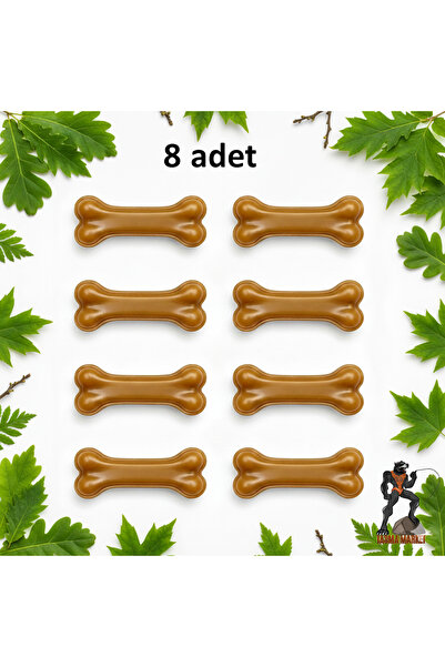 Коска за кучиња 8 парчиња | 5 cm природна коска од говедска кожа за џвакање и награда за кученца и мали раси
