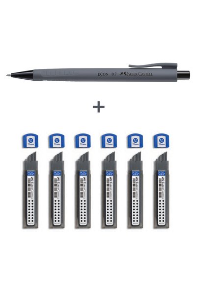 Econ Versatil, Urban 0.7 Tip & 6-Piece Super Fine Min 2B 0.7 Tip, 7-Piece Writing Set