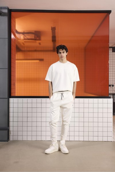 Men's Tracksuit with Stripe Detail and Back Leg Quilted Design