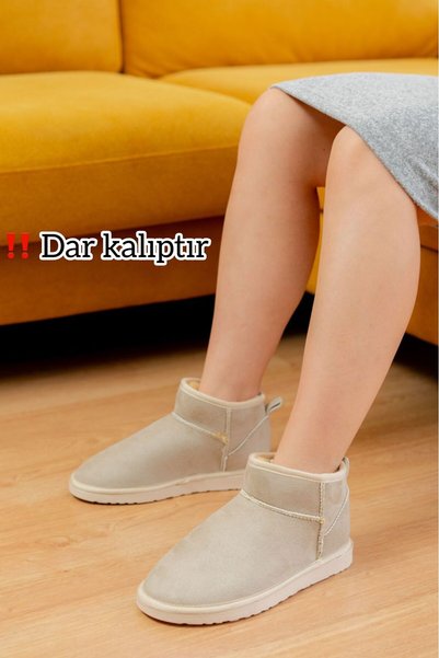 Classic Ultra Mini Platform Chestnut Mini Tan Suede Fur Lined Thin Sole Women's Boots