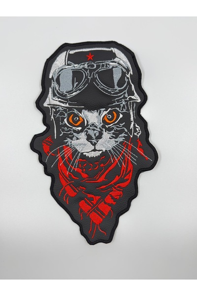 Елек и јакна за моторџии во стил Fast Cat, заден амблем, лепенка