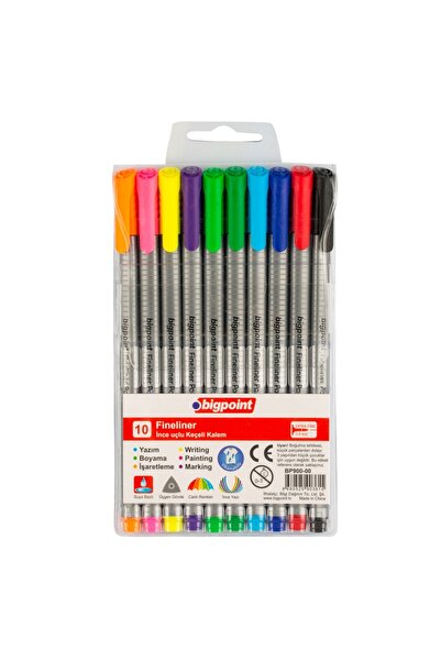 Fineliner 10-пакување блистер