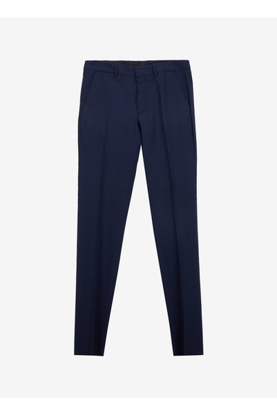 Normal Waist Open Leg Slim Fit Dark Navy Men's Trousers CITY- 4