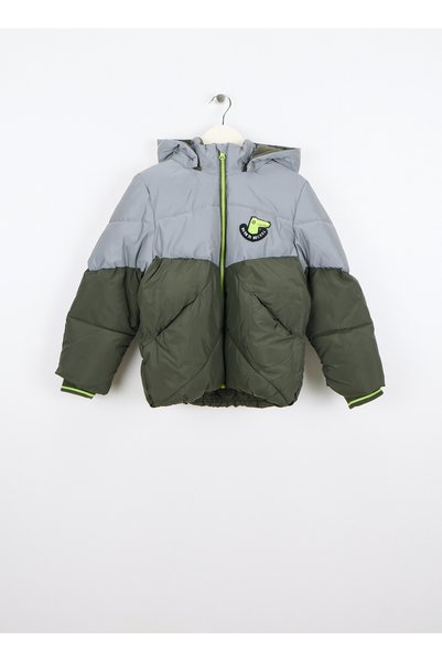 Green Boy's Puffer Coat