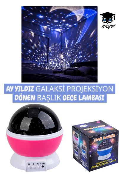 Colorful Starry Sky Projection Night Light