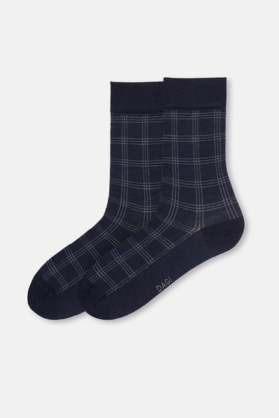 Navy Blue Men's Bamboo Socks