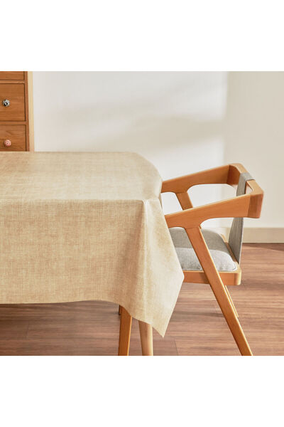 Luna Pvc Tablecloth Beige