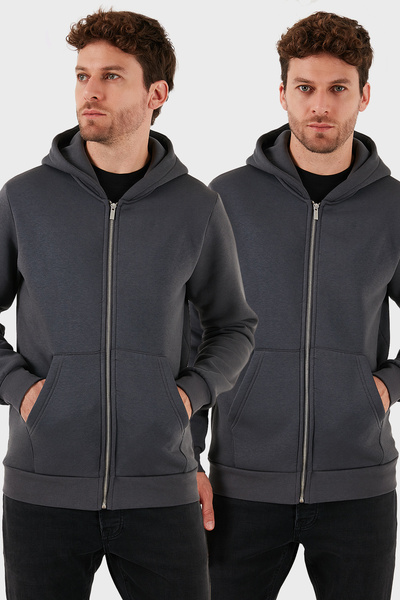 Regular Fit Hooded Winter 2-Pack Sweat Men's Sweat 5905340S2