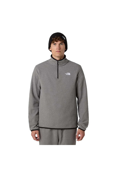 Glacier Fleece 1/4 Zip Men's Gray Outdoor Fleece Nf0A8D0Qcqi1