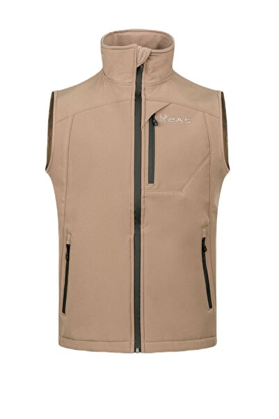 SAMANA Softshell унисекс елек светло кафеав