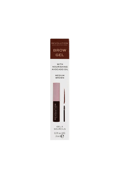 Revolutıon Brow Gel Medıum Brown гел за веѓи