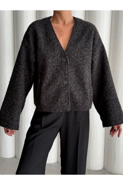 Black Crushed Wool Stamp Jacket - 1011