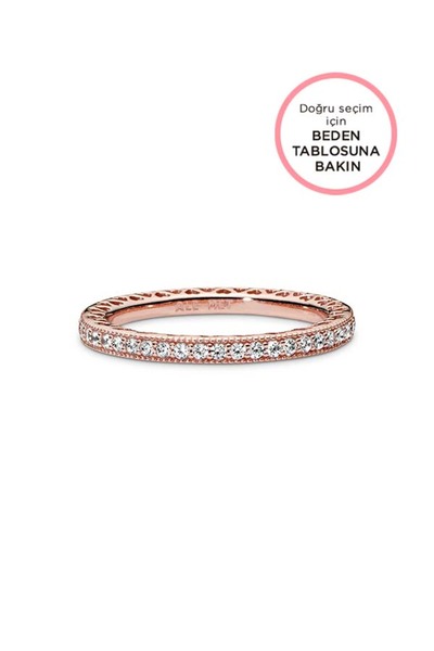 Ring with Sparkle and Heart