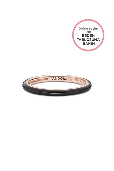 Me Black Enamel Ring