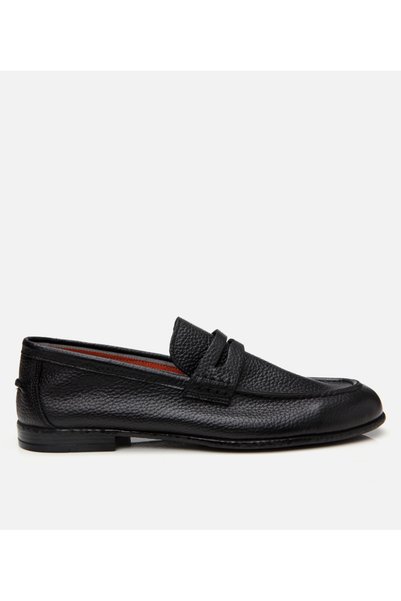 Men's Leather Black Ultra Light Sole Classic Loafer