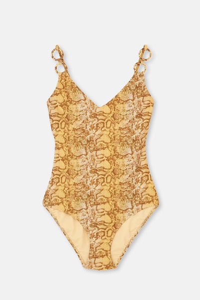 Multicolor V-Neck Patterned Mayokini