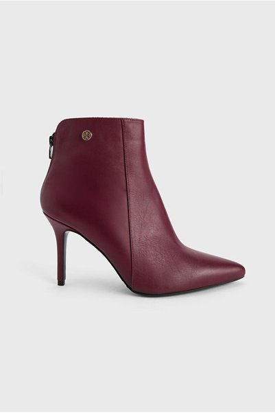 Leather Logo Detailed Boots