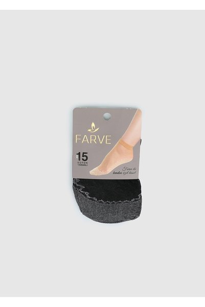 Black Sole Cotton Socks Black