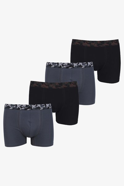 Men's 4-Pack Cotton Lycra Boxers