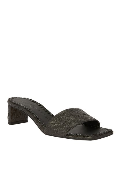 Black Women's Heeled Slippers Kp3481