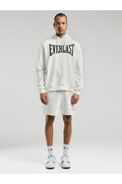Ever Classics Comfort White Hooded Men's Sweatshirt