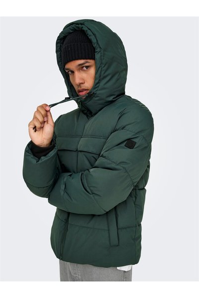Onselijah Pckt. Hood Jacket Otw Noos Men's Green Jacket - 22029661