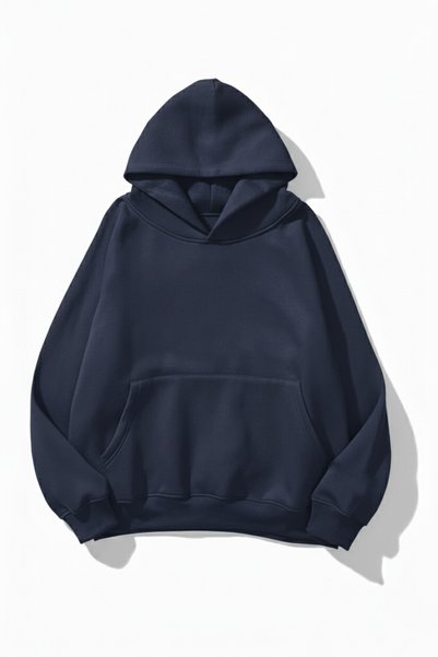Unisex Soft Textured Plain 3 Thread Oversize Sweatshirt – Simple and Modern Look