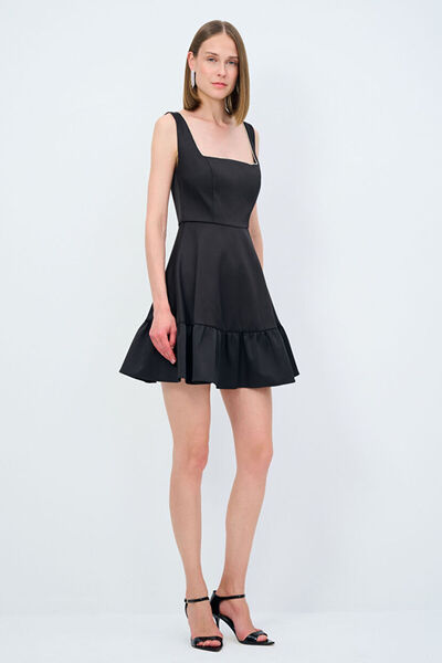 Stone Detailed Mini Dress