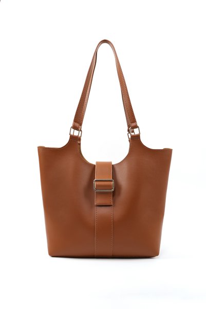 Taba Shk269 Faux Leather Single Compartment, Snap Fastener, Hand, Arm and Shoulder Bag