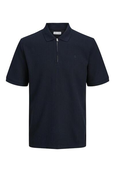 Jack Jones Austin Zipper Polo Neck Men's T-Shirt 12279177
