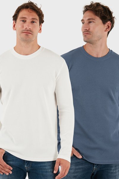 Cotton Crew Neck Slim Fit Basic Sweat Men's Sweat 5905073S2
