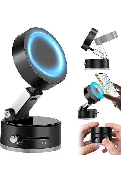360 прилагодлив, ротирачки, склоплив Magsafe магнетен држач за телефон, вакуумски, за десктоп, дом и канцеларија