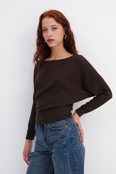 Kayak Neck Sweatshirt S4412