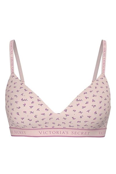 Logo Detailed Cotton Lightly Padded Supportive Wire-Free Bra