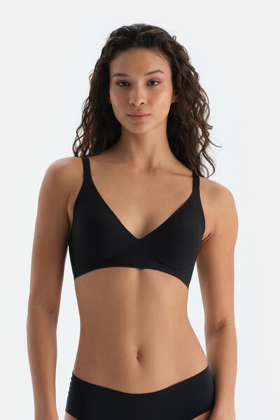 Black Suzie Wire Free Stitch-Free Bra