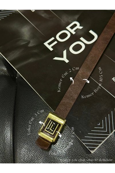 F Logo Gold Buckle Belt for Women, Gold Belt for Women, Pants Belt, Coat Belt