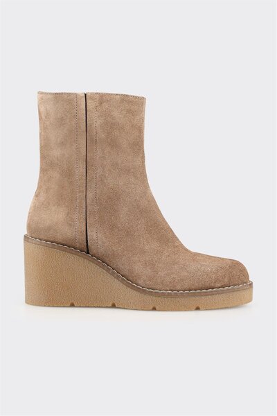 Mink Leather Women's Casual Boots