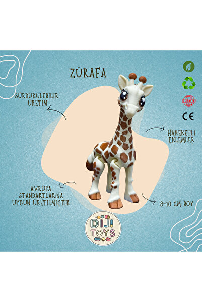 3D ИСПЕЧАТЕНА ФИГУРА НА ЖИРАФА - КОЛЕКЦИЈА ЕГЗОТИЧНО ПАТУВАЊЕ
