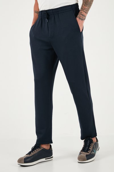 Regular Fit Waist-Tied Straight Leg Jogger Pants Men's Pants 5908095