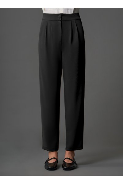 Normal Waist Normal Black Women's Pants M1Mz1010130180