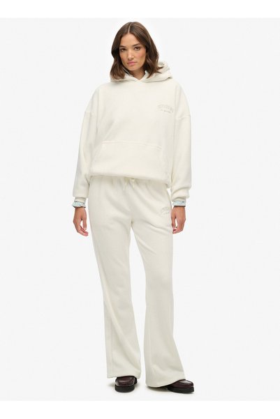High Waist Standard White Women's Pants W7011274A