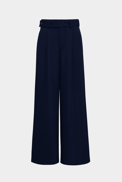 Premium Kybele Mid-Waist Side Button Woven Pants