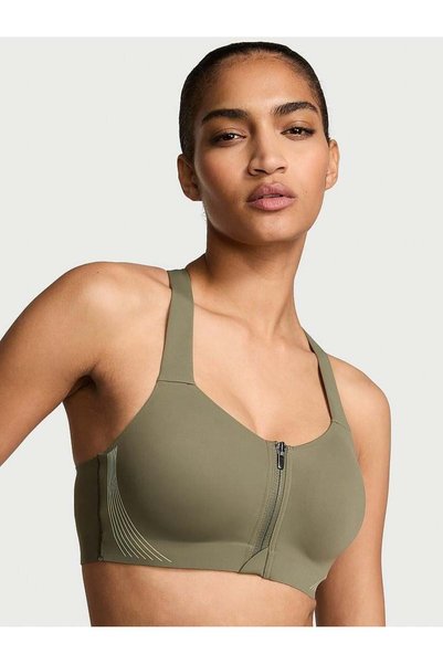 Knockout Front Zipper Sports Bra