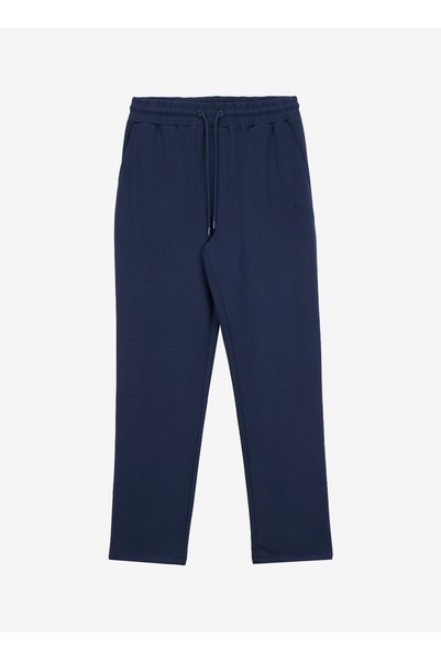 Elastic Waist Standard Navy Blue Men's Sweatpants J5Wm-Ea7790