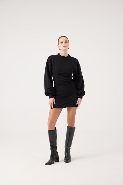 Belden Sitting Mini Nancy Dress Black