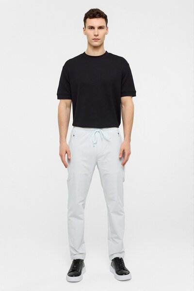 Машки сиви панталони со Regular Fit крој B34S30001