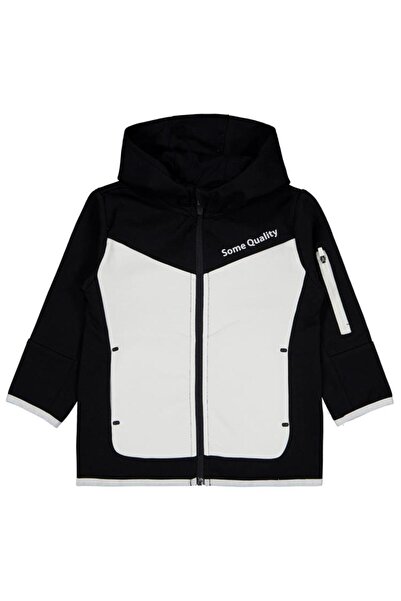 Some Quality печатен кардиган 2-5 години - црн 4-5 години