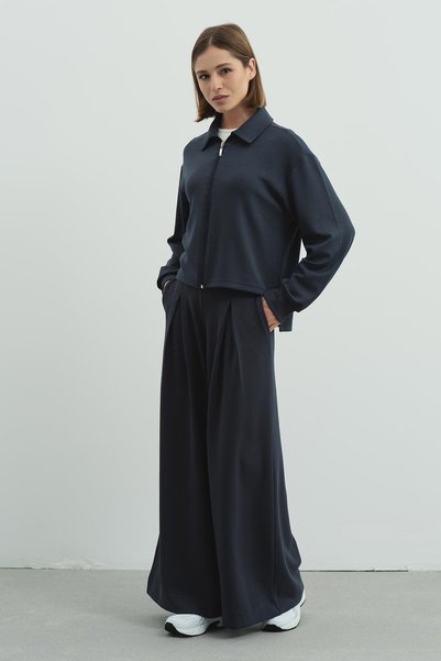 Pure Touch Single Pleated Trousers Cc7007 Smoked